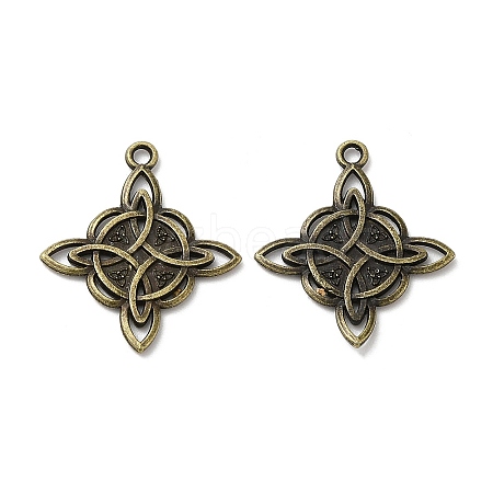 Tibetan Style Alloy Pendants PALLOY-I220-07AB-1