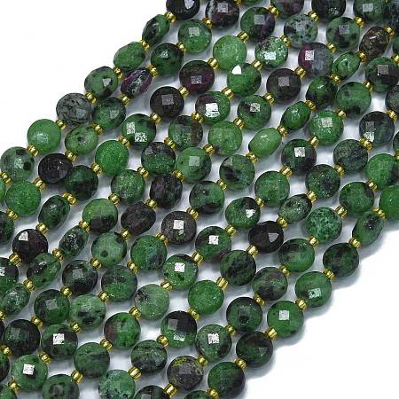 Natural Ruby in Zoisite Beads Strands G-K389-B12-01-1