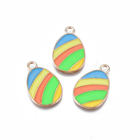 Alloy Enamel Pendants ENAM-S115-157-1