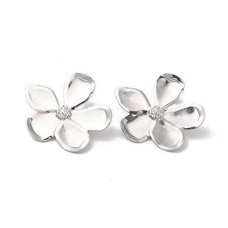 Non-Tarnish 304 Stainless Steel Stud Earrings EJEW-Z022-20P-1