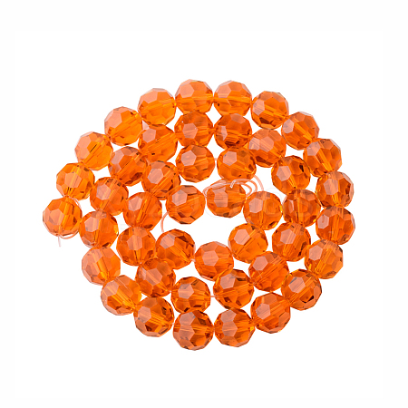Faceted Round Imitation Austrian Crystal Bead Strands G-PH0004-12-1