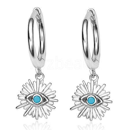 Sterling Silver Evil Eye Ear Cuffs Earrings NB7030-2-1