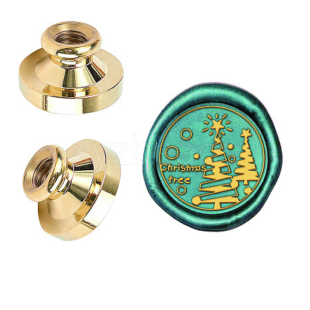 Wax Seal Brass Stamp Head AJEW-WH0209-425-1