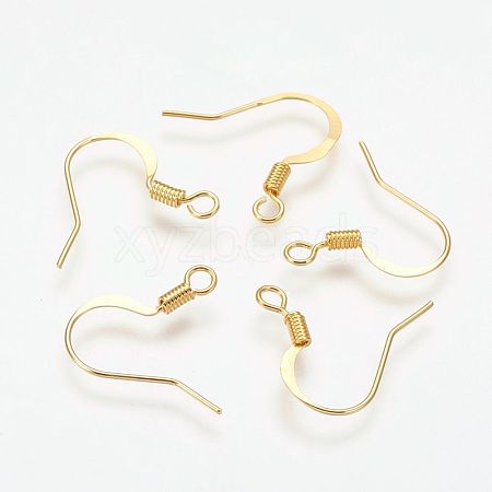 Brass French Earring Hooks KK-Q366-G-NF-1