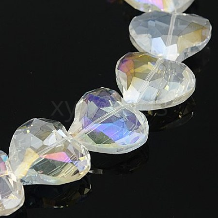 Electorplated Glass Beads EGLA-E004-09-1