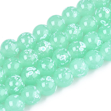 Baking Paint Glass Beads X1-DGLA-N015-10mm-07-1