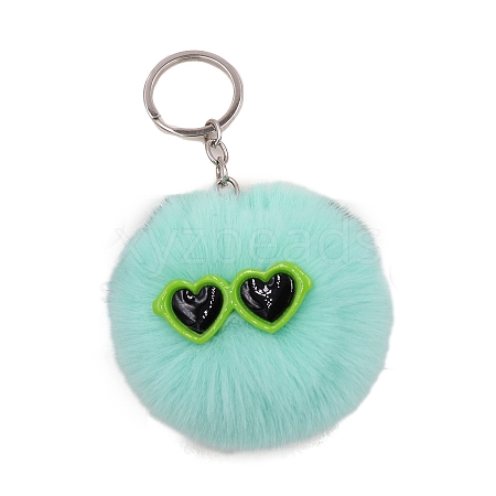 Imitation Rabbit Fur Pom-Pom Keychain PW-WG3DDD9-04-1