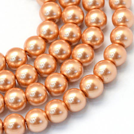 Baking Painted Glass Pearl Bead Strands HY-Q003-3mm-33-1