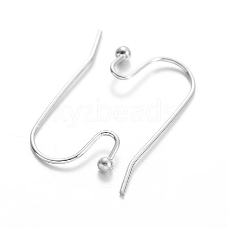 Brass Earring Hooks KK-F371-24P-1