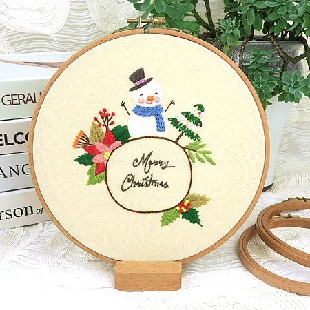 Christmas Theme Embroidery Kits PW-WGF5B78-04-1