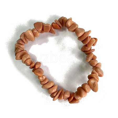 Natural Pink Aventurine Stretch Bracelets PW-WG56138-35-1