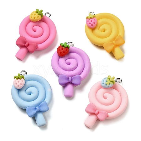 Opaque Resin Imitation Food Pendants CRES-M030-01-1