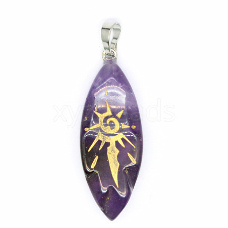 Natural Amethyst Pendants PW-WG1E8C3-03-1