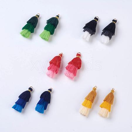 Polyester Tassel Pendants FIND-P026-A-1