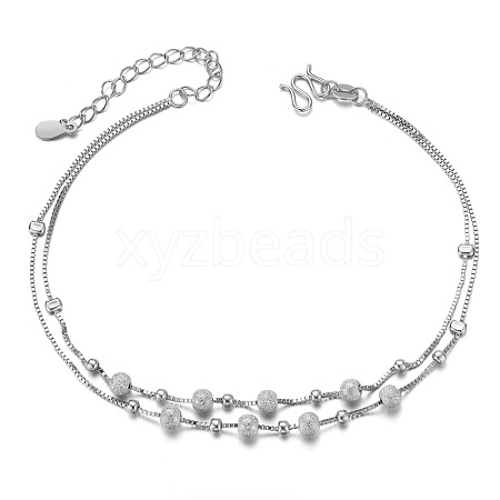 SHEGRACE 925 Sterling Silver Anklet JA64B-1