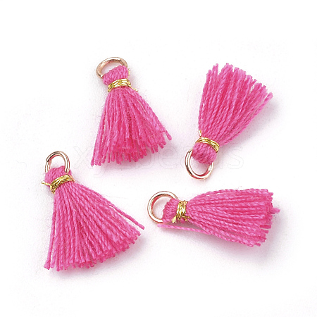 Polycotton(Polyester Cotton) Tassel Pendant Decorations X-FIND-S281-19-1