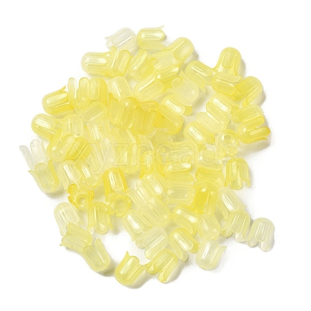 Transparent Acrylic Beads Caps OACR-B022-01E-1