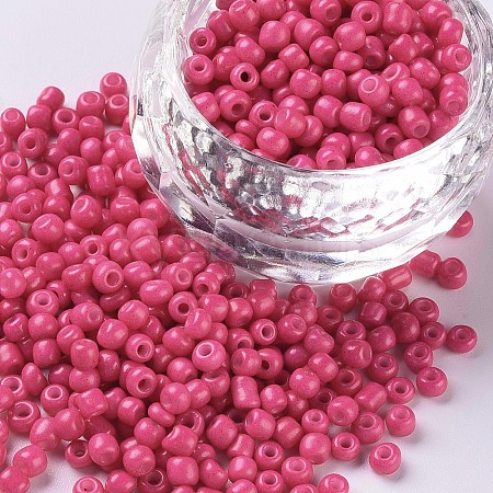 Baking Paint Glass Seed Beads SEED-S002-K5-1