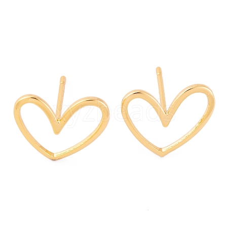 Brass Stud Earrings X-KK-S348-124-1