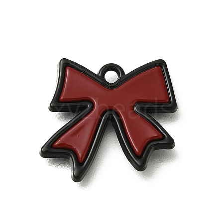 Red and Black Double Screen Alloy Pendants FIND-Z067-01B-05-1