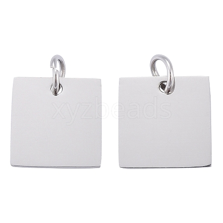 Anti-Tarnish 304 Stainless Steel Stamping Blank Tag Charms STAS-I311-28P-1