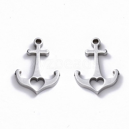 Non-Tarnish 304 Stainless Steel Charms STAS-N092-100-1