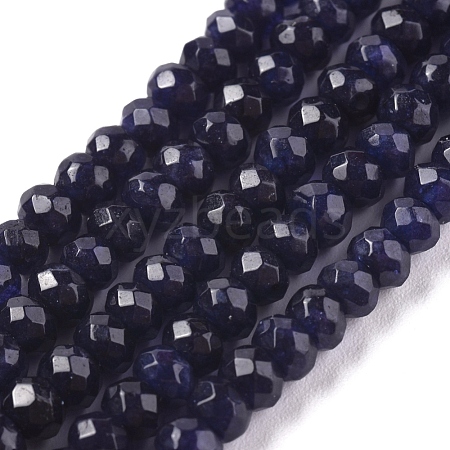 Dyed Natural Malaysia Jade Rondelle Beads Strands G-E316-2x4mm-35-1