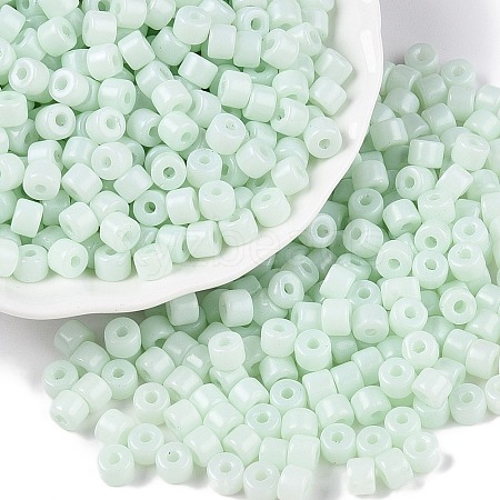 Opaque Baking Paint Glass Seed Beads SEED-T008-02M-1