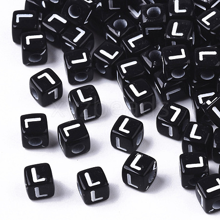 Opaque Acrylic Beads SACR-N002-01L-1