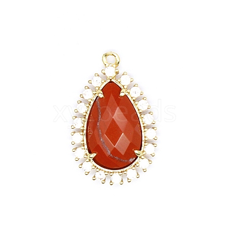 Natural Red Jasper Pendants PW-WG0D2F8-03-1