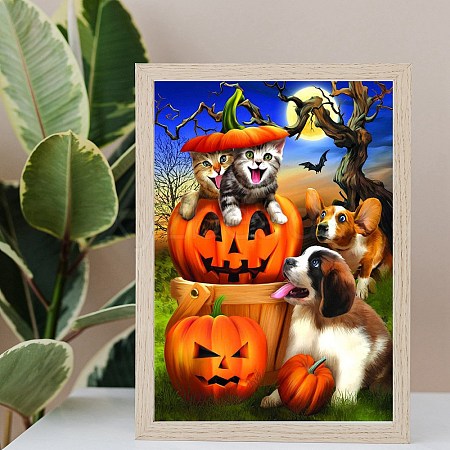 Halloween DIY Diamond Painting Kit AJEW-C037-02B-1