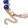 Chakra Theme Natural & Synthetic Mixed Gemstone Beaded Bracelet BJEW-JB10163-4