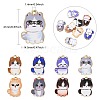 30Pcs Cat Printed Alloy Pendants ENAM-CJ0005-57-2