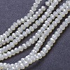 Electroplate Glass Beads Strands EGLA-A034-J4mm-Y04-1