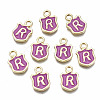 Alloy Enamel Charms ENAM-T012-03R-RS-1