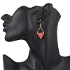 Handmade Glass Seed Beads Rhombus Dangle Earrings EJEW-MZ00542-4