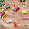 12 Rolls 12 Colors Round Waxed Polyester Twisted Cord YC-CL0001-03A-4