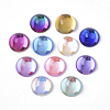 Transparent K9 Glass Cabochons GGLA-S053-8mm-111-7