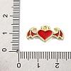 Alloy Enamel Pendants FIND-U024-03G-02-3