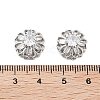 Brass Micro Pave Clear Cubic Zirconia Beads KK-Z059-02P-3