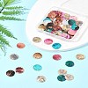 56Pcs 5 Colors Spray Painted Natural Akoya Shell Pendants SHEL-FS0001-09-9