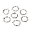 Zinc Alloy Pendant Settings for Cabochon & Rhinestone PALLOY-A15290-AS-LF-1