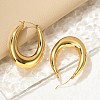 304 Stainless Steel Oval Hoop Earrings EJEW-Q011-14G-4