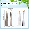 20Pcs Natural Black Lip Shell Pendants PALLOY-WR00017-2