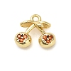 Brass Micro Pave Cubic Zirconia Pendants KK-L229-001G-02-1
