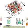 SUPERFINDINGS 100Pcs 5 Colors Natural Agate Pendants FIND-FH0005-15-2