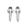 Tibetan Style Alloy Pendants TIBE-S108-108T-AS-RS-2