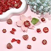 120Pcs 12 Styles Plating Acrylic Beads OACR-YW0004-26-4