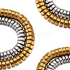 2 Strands 2 Colors Electroplate Non-magnetic Synthetic Hematite Beads Spacers Strands G-TA0001-28-2