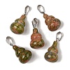 Natural Unakite Pendants G-B127-03P-04-1